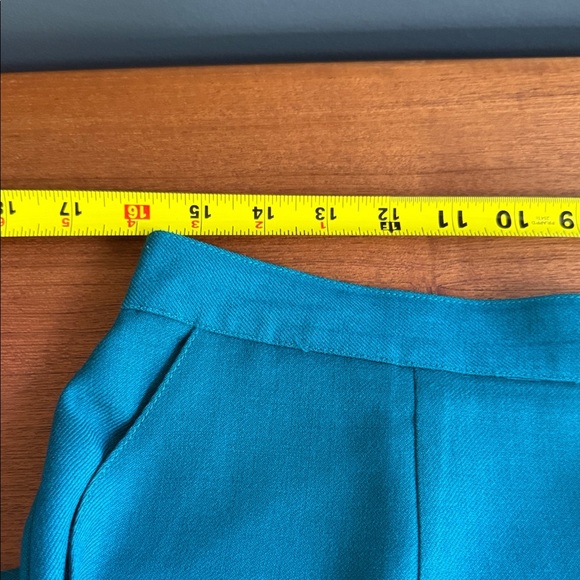 Vintage Teal Pencil Skirt - Picture 4 of 10